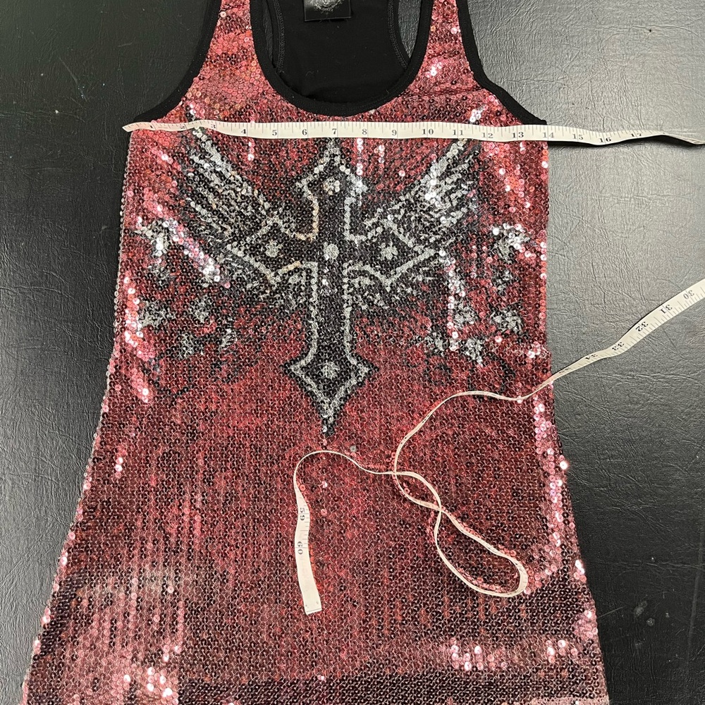 Vocal Apparel sequined tank size small - Picture 5 of 7